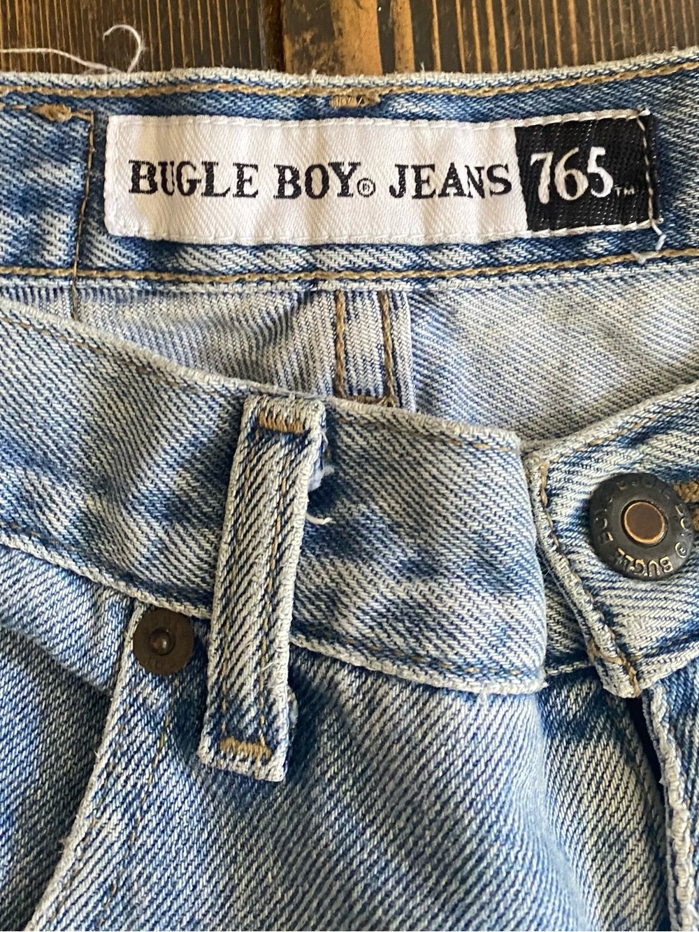 Vintage Bugle BoyClassic Light Blue Denim Men's Shorts - Picture 2 of 5